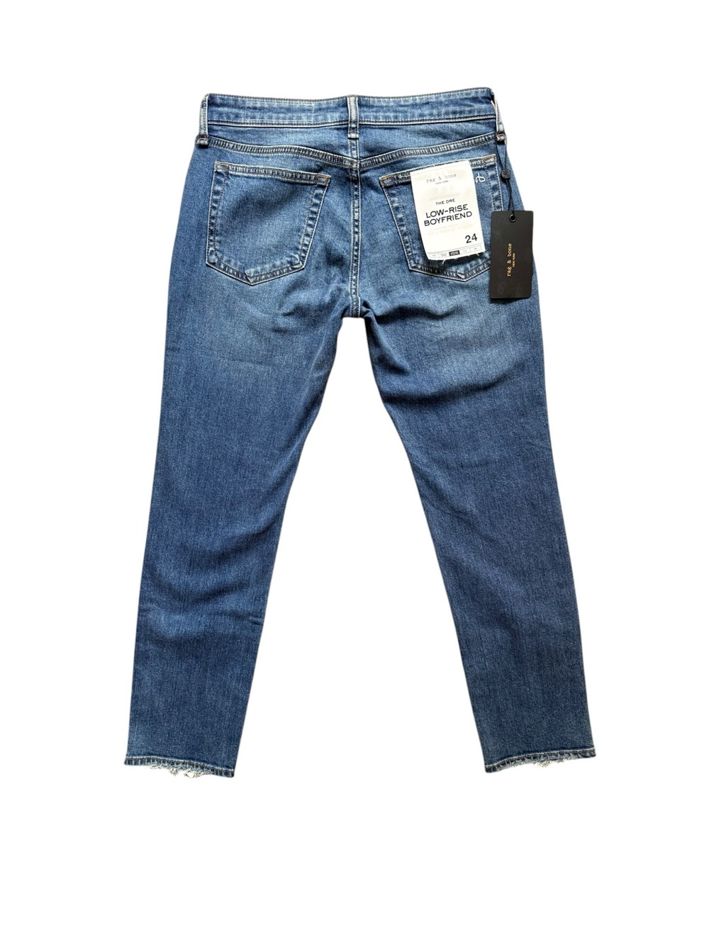 NWT Rag & Bone Dre Low Rise Boyfriend Jeans Size 24 Medium Wash - Picture 3 of 14